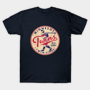 Old Style Minnesota Twins 1 by Buck Tee T-Shirt